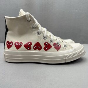 Womens 7.5 Converse x Commes des Garcons PLAY Chuck Taylor All Star Multi Heart